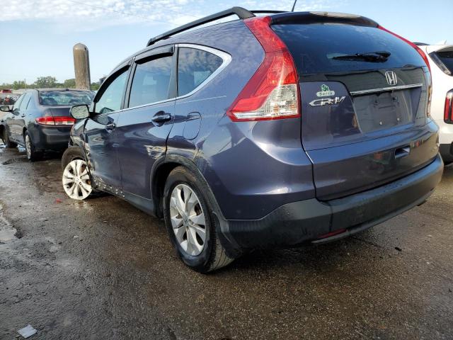 3CZRM3H54EG700534 - 2014 HONDA CR-V EX BLUE photo 2