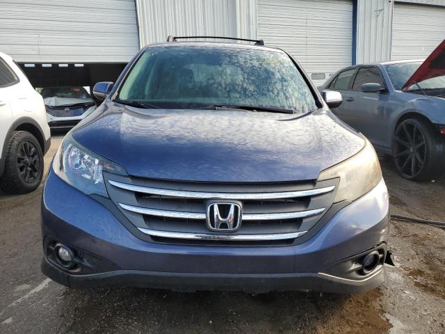 3CZRM3H54EG700534 - 2014 HONDA CR-V EX BLUE photo 5