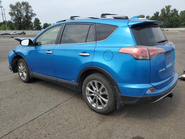 JTMDJREVXHD133778 - 2017 TOYOTA RAV4 HV LIMITED BLUE photo 2