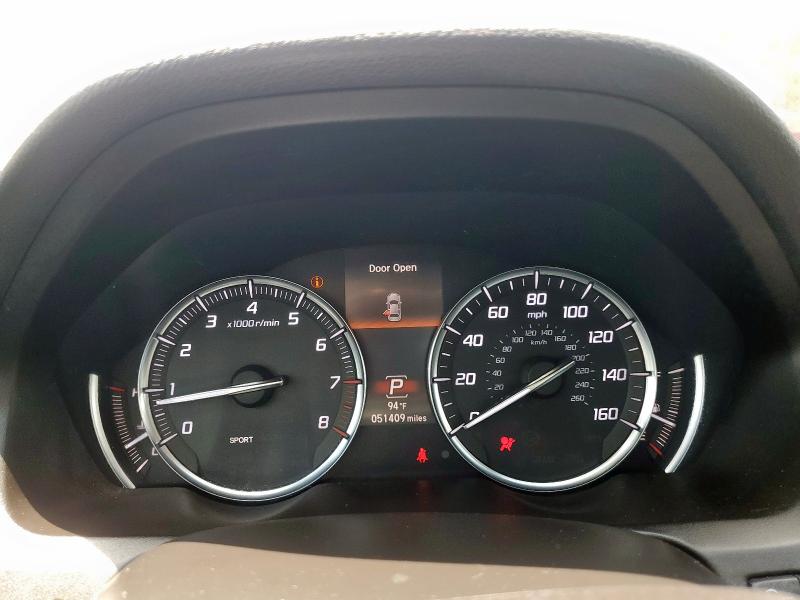 19UUB1F58HA002512 - 2017 ACURA TLX TECH SILVER photo 9