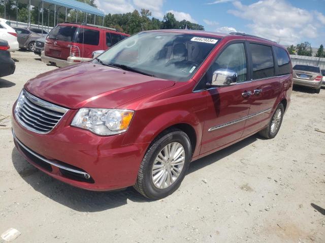 2C4RC1CG3DR745933 - 2013 CHRYSLER TOWN & COU TOURING L RED photo 1