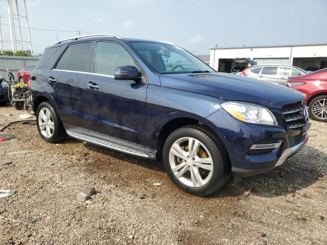 4JGDA5HB3FA456901 - 2015 MERCEDES-BENZ ML 350 4MATIC BLUE photo 4