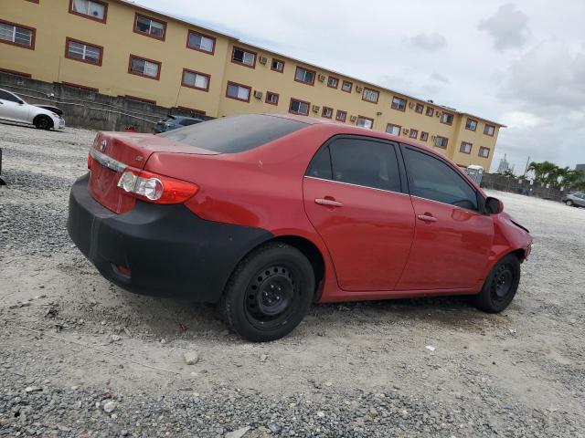 2T1BU4EE9DC015780 - 2013 TOYOTA COROLLA BASE Կարմիր լուսանկար 3