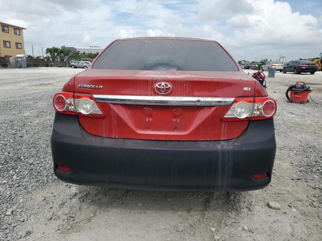 2T1BU4EE9DC015780 - 2013 TOYOTA COROLLA BASE Կարմիր լուսանկար 6