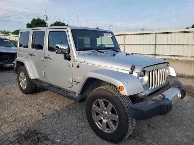 1C4BJWEG0CL274977 - 2012 JEEP WRANGLER U SAHARA Արծաթագույն լուսանկար 4