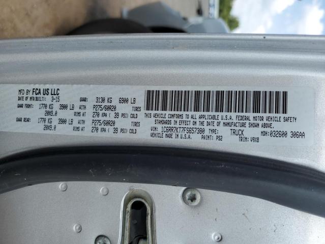1C6RR7KT7FS657380 - 2015 RAM 1500 ST SILVER photo 13