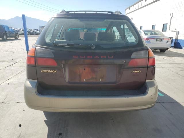 4S3BH665817643793 - 2001 SUBARU LEGACY OUTBACK MAROON photo 6