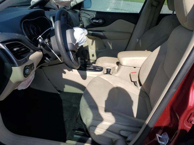 1C4PJLCX9KD206015 - 2019 JEEP CHEROKEE LATITUDE RED photo 7