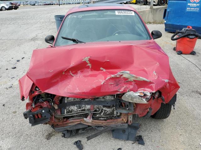 3FAFP11332R194441 - 2002 FORD ESCORT ZX2 RED photo 5