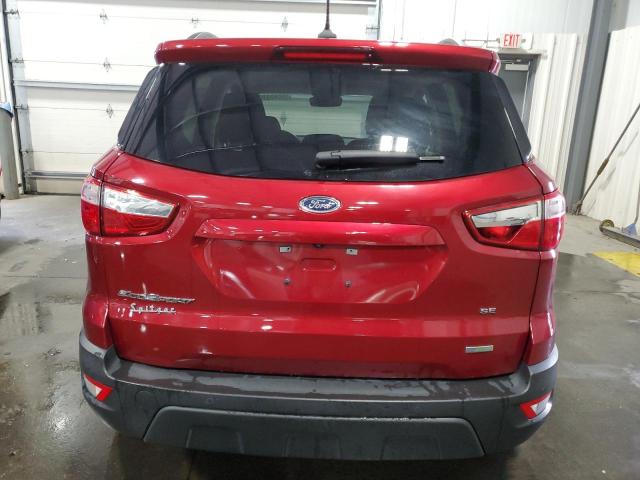 MAJ3S2GE3KC253230 - 2019 FORD ECOSPORT SE BURGUNDY photo 6