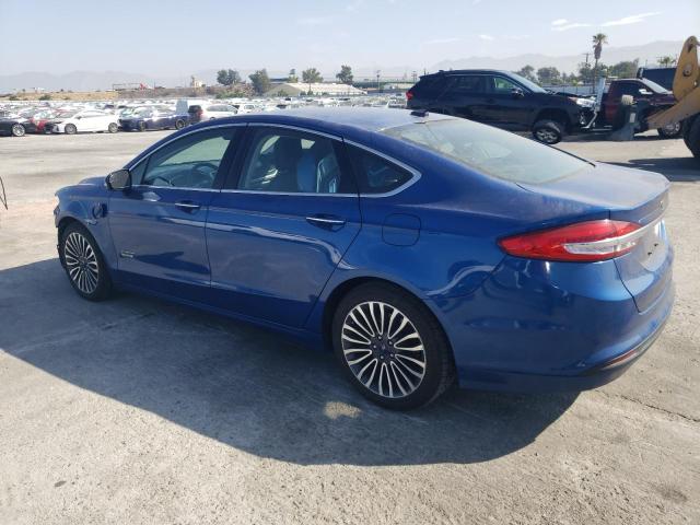 3FA6P0PU5HR122255 - 2017 FORD FUSION SE PHEV BLUE photo 2