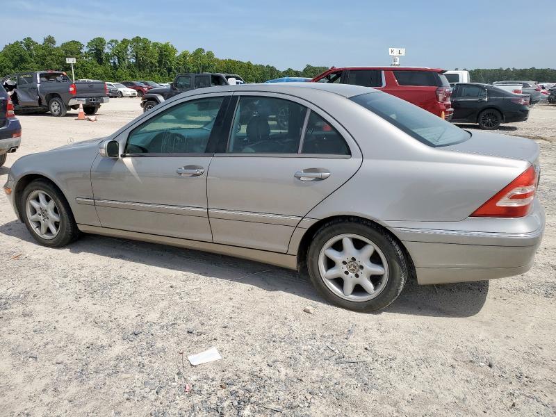 WDBRF61J34E017396 - 2004 MERCEDES-BENZ C 240 SILVER photo 2