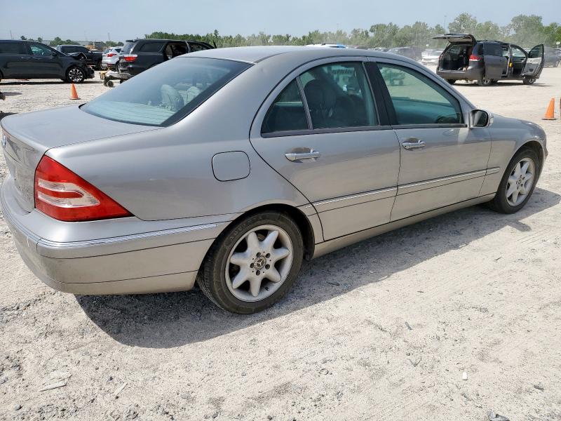 WDBRF61J34E017396 - 2004 MERCEDES-BENZ C 240 SILVER photo 3