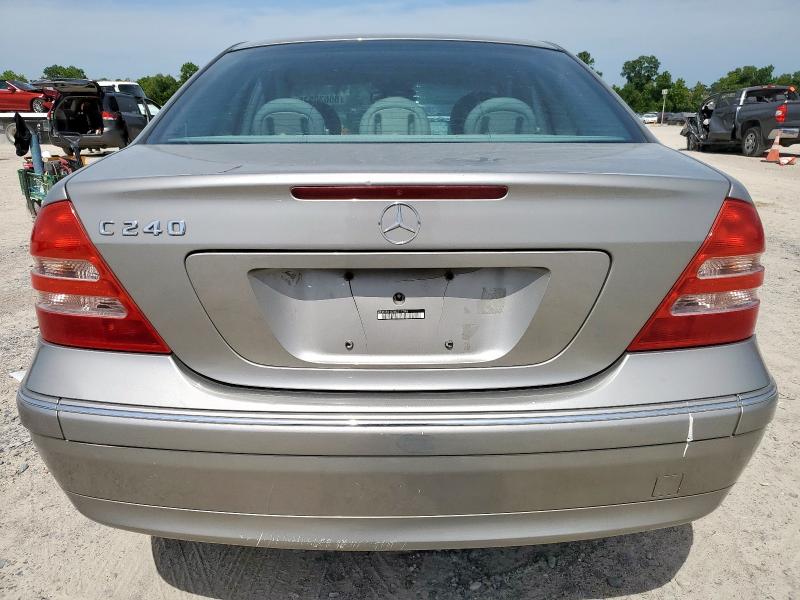 WDBRF61J34E017396 - 2004 MERCEDES-BENZ C 240 SILVER photo 6