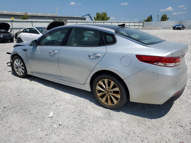 5XXGU4L31GG063083 - 2016 KIA OPTIMA EX SILVER photo 2