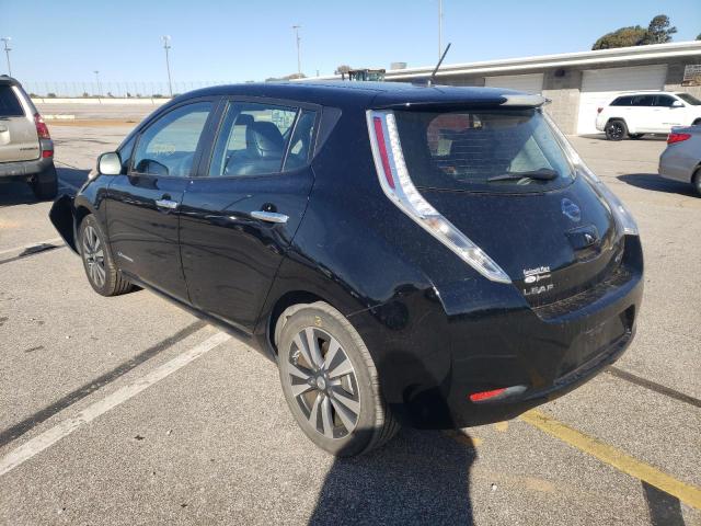 1N4AZ0CP8FC323664 - 2015 NISSAN LEAF S BLACK photo 3