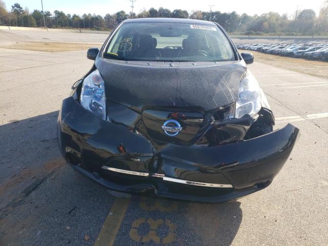 1N4AZ0CP8FC323664 - 2015 NISSAN LEAF S BLACK photo 9