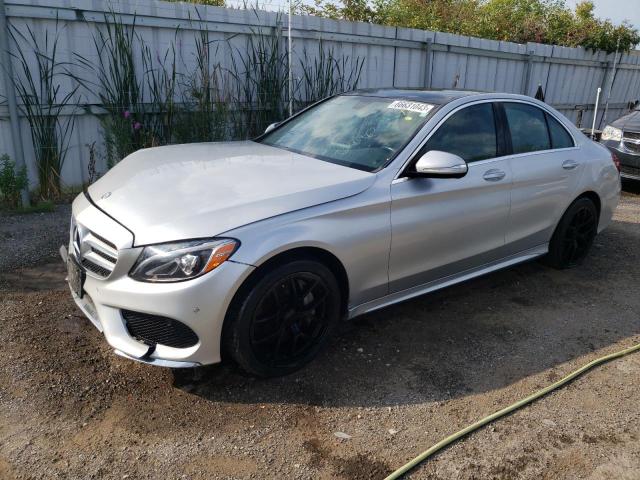 55SWF4KB5FU044177 - 2015 MERCEDES-BENZ C 300 4MATIC SILVER photo 1