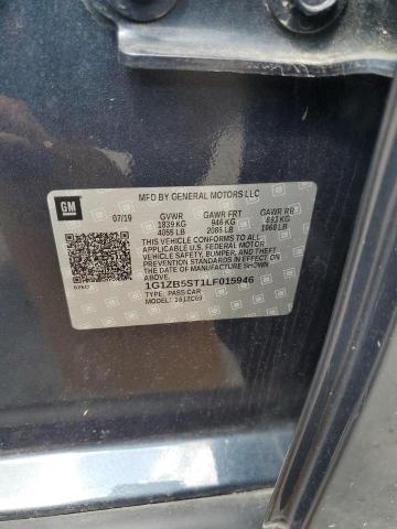 1G1ZB5ST1LF015946 - 2020 CHEVROLET MALIBU LS 灰色 照片 13