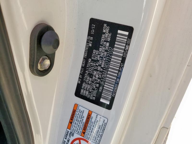 JF1ZNAA18D2712102 - 2013 TOYOTA SCION FR-S თეთრი ფოტო 12