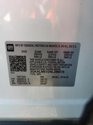 3GKALMEV2NL289078 - 2022 GMC TERRAIN SLE WHITE photo 12