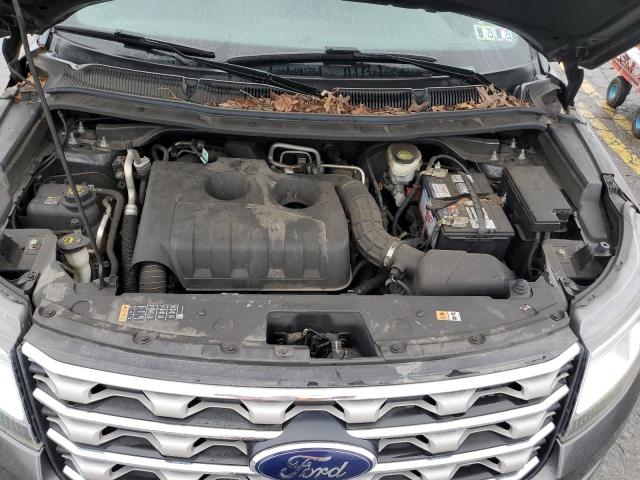 1FM5K8DH8HGB92653 - 2017 FORD EXPLORER XLT GRAY photo 12