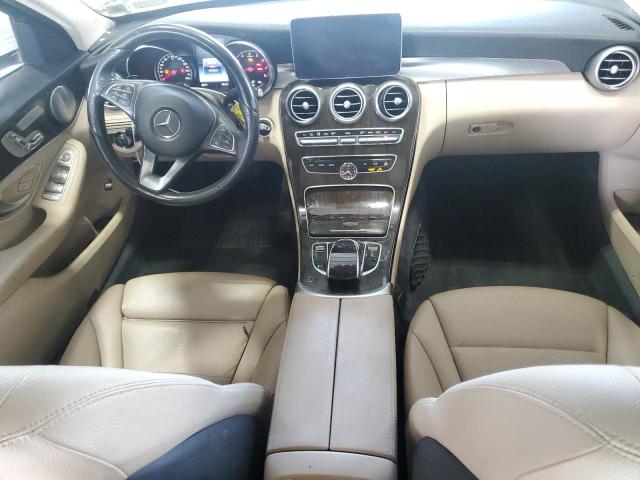 55SWF4KBXGU125189 - 2016 MERCEDES-BENZ C 300 4MATIC WHITE photo 8