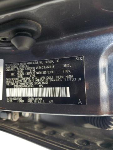 5TDBZRBH4NS580363 - 2022 TOYOTA HIGHLANDER L GRAY photo 13