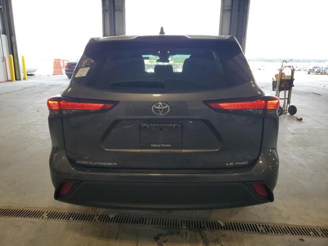 5TDBZRBH4NS580363 - 2022 TOYOTA HIGHLANDER L GRAY photo 6