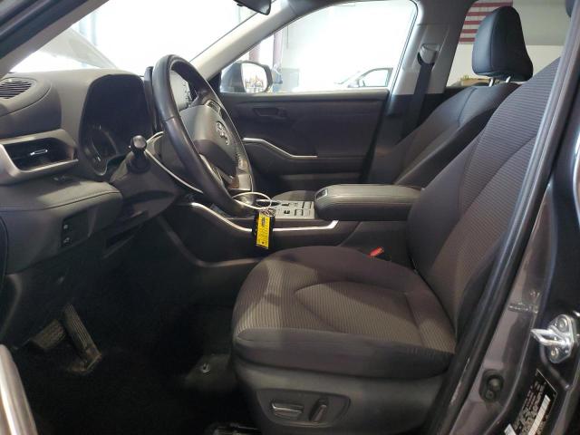 5TDBZRBH4NS580363 - 2022 TOYOTA HIGHLANDER L GRAY photo 7