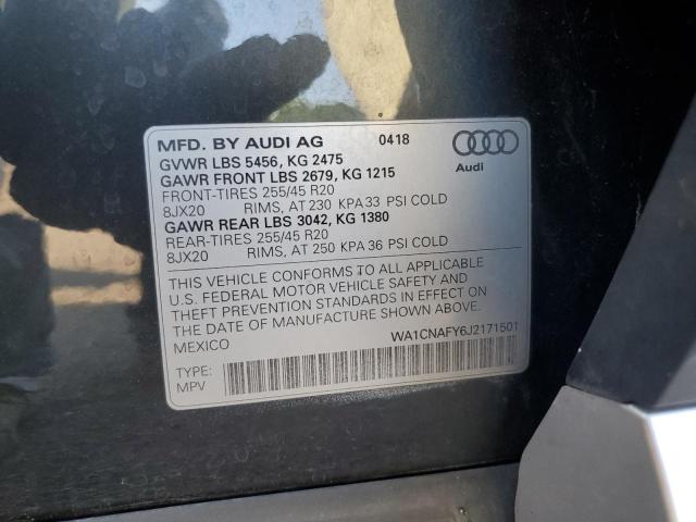 WA1CNAFY6J2171501 - 2018 AUDI Q5 PRESTIGE ნაცრისფერი ფოტო 13