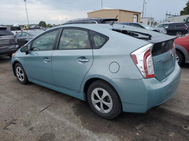 JTDKN3DU3E1797466 - 2014 TOYOTA PRIUS BLUE photo 2