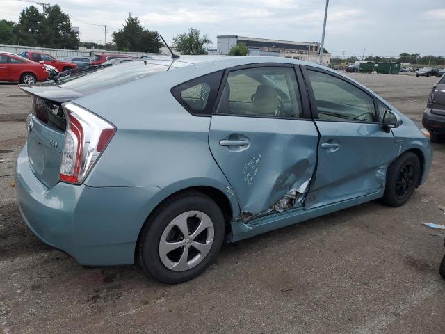 JTDKN3DU3E1797466 - 2014 TOYOTA PRIUS BLUE photo 3