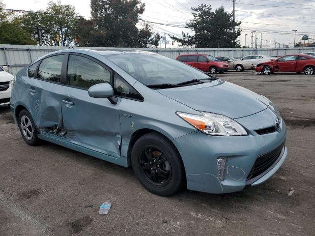 JTDKN3DU3E1797466 - 2014 TOYOTA PRIUS BLUE photo 4