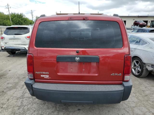 1D8GU28KX7W557138 - 2007 DODGE NITRO SXT RED photo 6