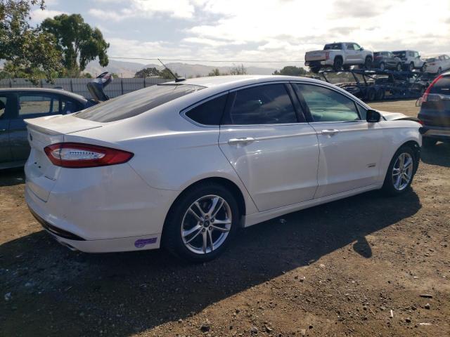 3FA6P0SU8FR139863 - 2015 FORD FUSION TITANIUM PHEV WHITE photo 3