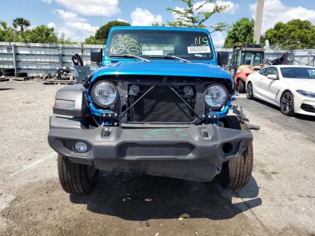 1C4GJXAN5PW671931 - 2023 JEEP WRANGLER SPORT BLUE photo 5