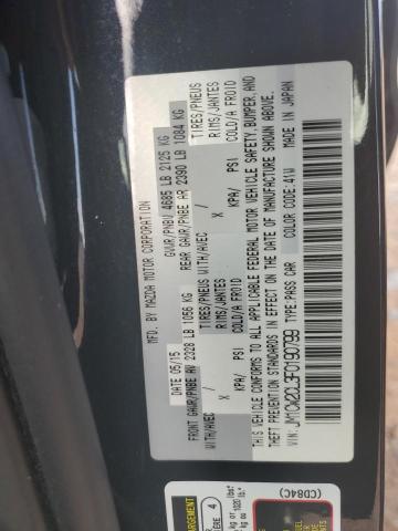 JM1CW2CL3F0190799 - 2015 MAZDA 5 TOURING შავი ფოტო 14