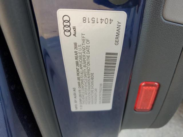 WAUB4CF57PA022189 - 2023 AUDI S5 PRESTIGE BLUE photo 12