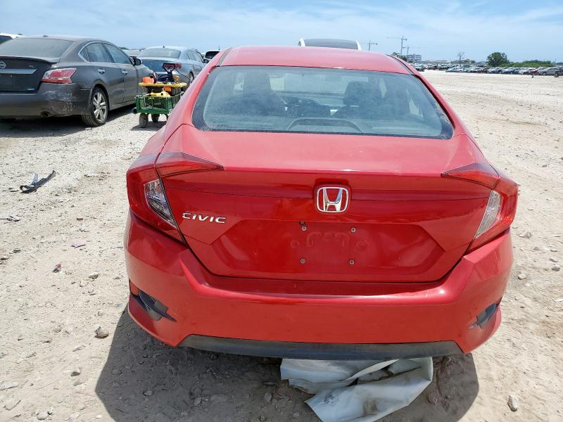 2HGFC2F51GH552534 - 2016 HONDA CIVIC LX RED photo 6