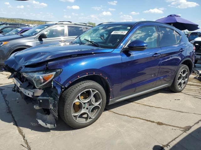 ZASFAKPN0J7B77684 - 2018 ALFA ROMEO STELVIO SPORT ლურჯი ფოტო 1