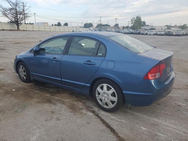 1HGFA165X7L108930 - 2007 HONDA CIVIC LX BLUE photo 2