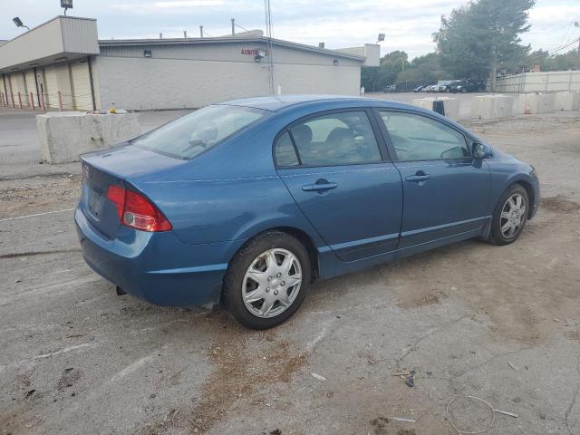 1HGFA165X7L108930 - 2007 HONDA CIVIC LX BLUE photo 3