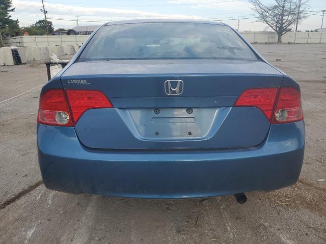 1HGFA165X7L108930 - 2007 HONDA CIVIC LX BLUE photo 6