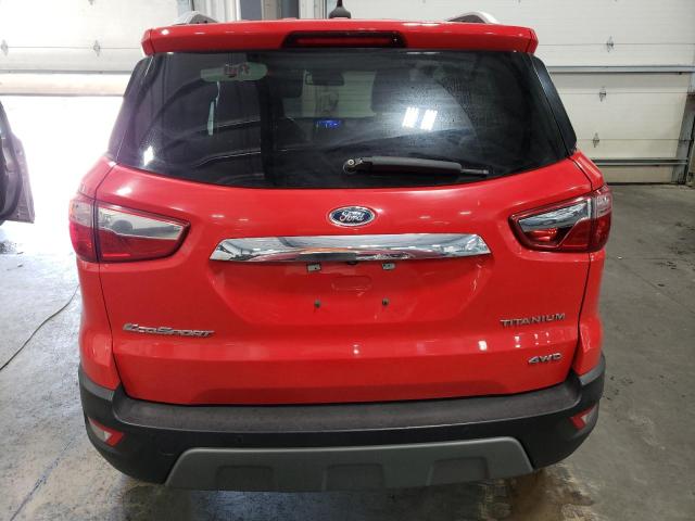 MAJ6S3KL4LC349099 - 2020 FORD ECOSPORT TITANIUM RED photo 6