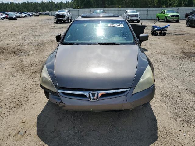 1HGCM56747A074904 - 2007 HONDA ACCORD EX GRAY photo 5