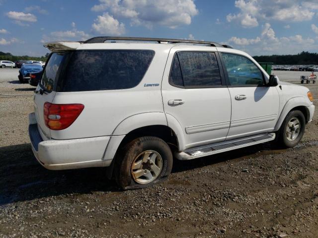 5TDBT48A22S102498 - 2002 TOYOTA SEQUOIA LIMITED WHITE photo 3