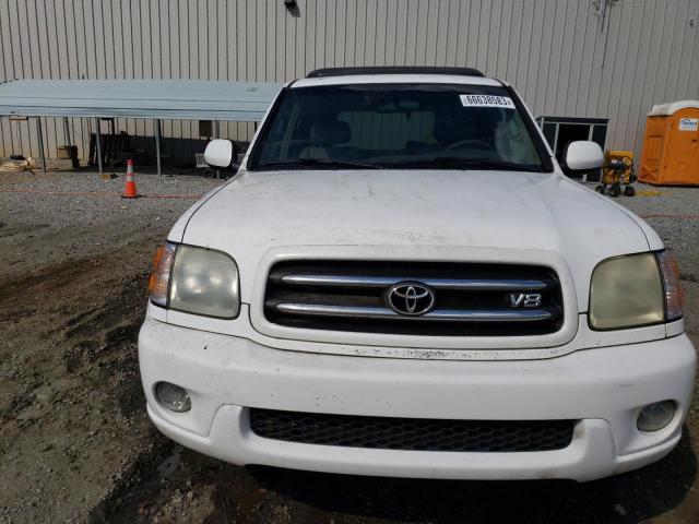 5TDBT48A22S102498 - 2002 TOYOTA SEQUOIA LIMITED WHITE photo 5