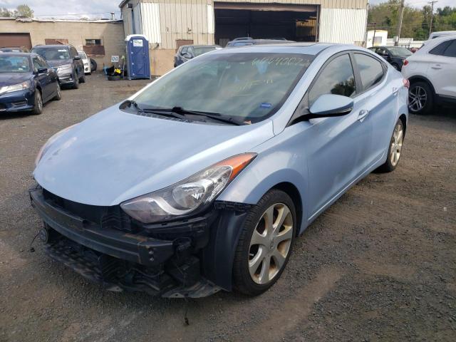 KMHDH4AEXBU096027 - 2011 HYUNDAI ELANTRA GLS BLUE photo 1