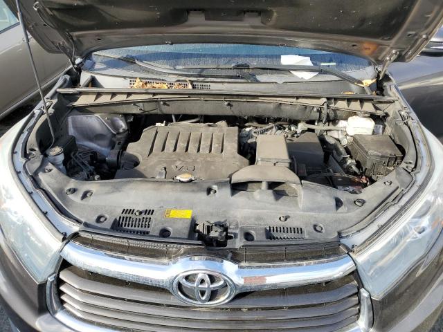 5TDJKRFH5FS143399 - 2015 TOYOTA HIGHLANDER XLE Մոխրագույն լուսանկար 12